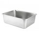 thumbnail image 4 of Caja De Arena Para Gatos Bandeja De Arena Para Mascotas Con Parte Superior Abierta Grande De Acero Inoxidable Lavabo De Arena Para Gatos 50 Cm X 35 Cm X 10 Cm, 4 of 5