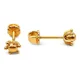 thumbnail image 3 of Aros Bolita Pistilo 8mm No5 Oro 18k 2.30gr Regalo Mujer Dorado, 3 of 4