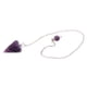 thumbnail image 4 of Péndulo De Piedra Natural Cono De Adivinación 6 Facetas Cristal Joyas Regalos Púrpura, 4 of 5