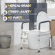 thumbnail image 5 of Rieles de seguridad para inodoros Lianjindun, plegables y portátiles, 160 kg, 5 of 6