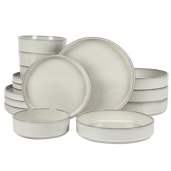 Juego de vajilla Bloomhouse Santorini Mist Terracotta 16 piezas