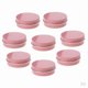 thumbnail image 1 of 24 piezas de aluminio rosa bote cosmético bálsamo para los labios tarro de contenedores de aceite cera vacío, 1 of 6