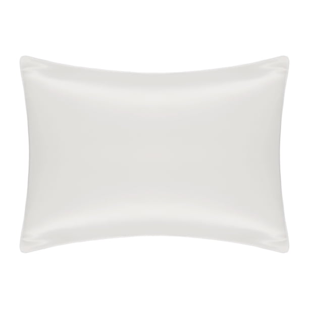 Funda de almohada de seda REGALWOVEN suave funda de almohada de seda Queen con cierre de sobre blanco Queen (20'x30')