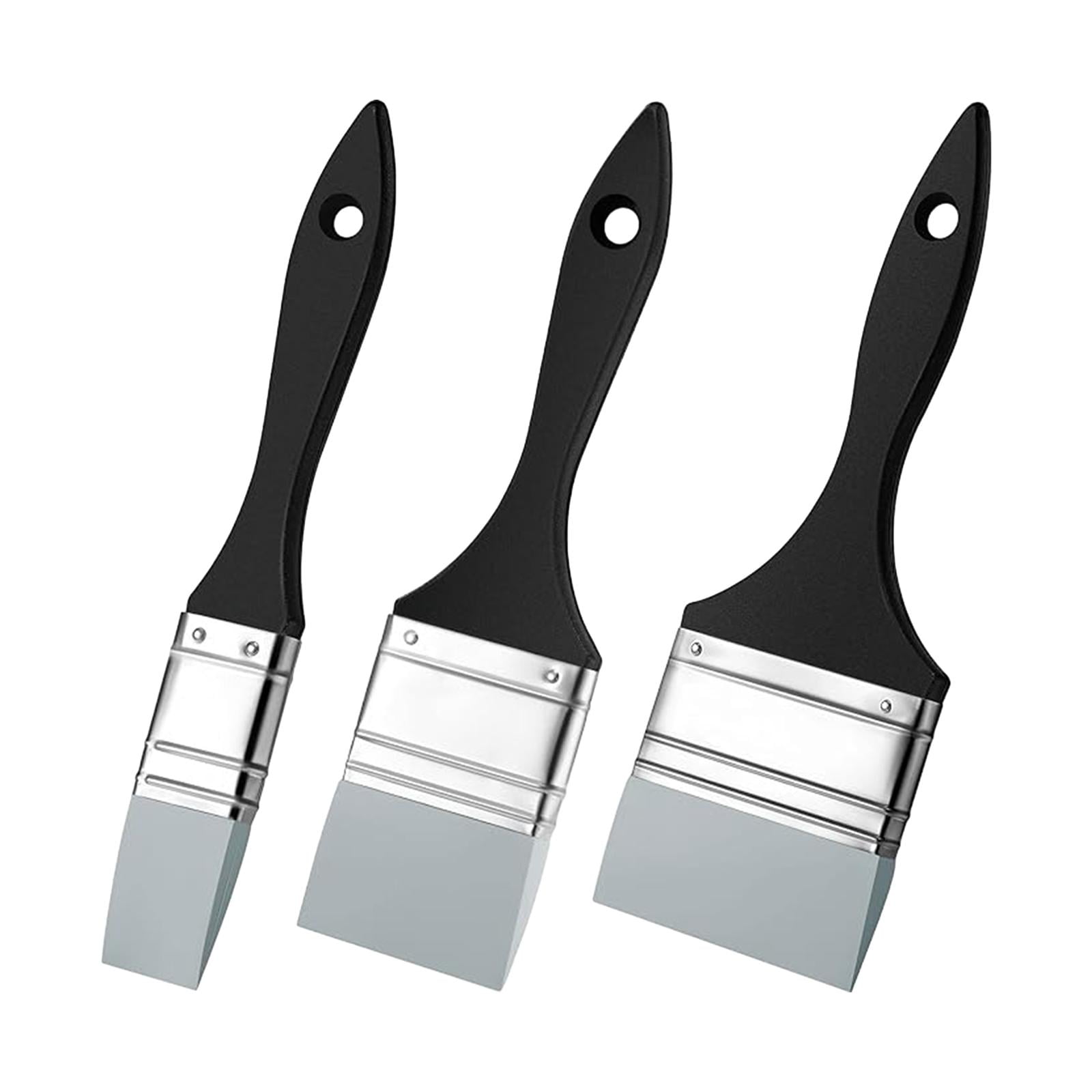 Magideal - Herramienta De Pintura Moldeadora De Colores, Pinceles De Silicona Flexibles, Pinceles De Pintura De Silicona, Pinceles De Artista Para Óleo, Niños Y 3 Uds 1 En 2 En 3 Pulgadas