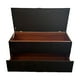 thumbnail image 3 of Banqueta baul Zapatero Negro Felpa, 3 of 4