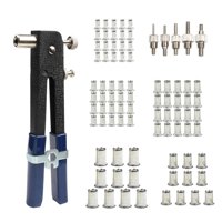 Ioensy - 86 Piezas Tuerca De Tuerca De Remache Accesorio De Acero Fácil De Ajuste De Ajuste Manual De Herramientas De Tuercas