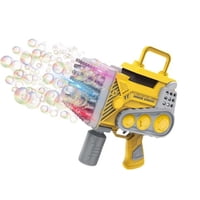 Genérico - Pistola De Burbujas Recargable Con Luz, 80 Orificios