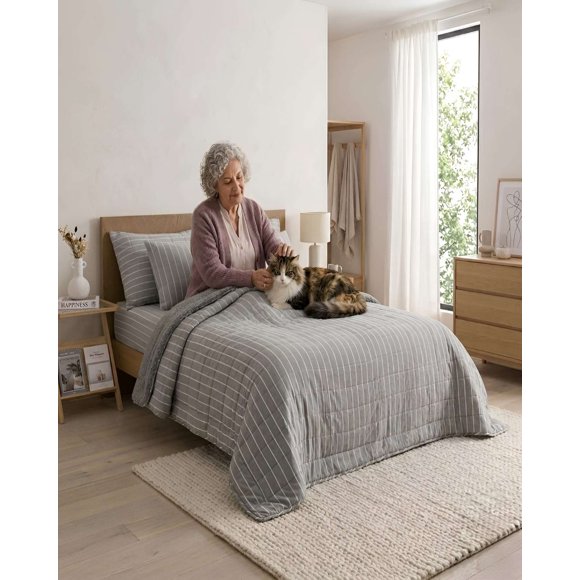 Quilt Palma Cationic King Con Reverso De Chiporro Suave