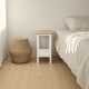thumbnail image 3 of Mesa Lateral Vintage de Madera Mesa Auxiliar Artesanal de Pino - Blanco - 40x30x70 cm, 3 of 3