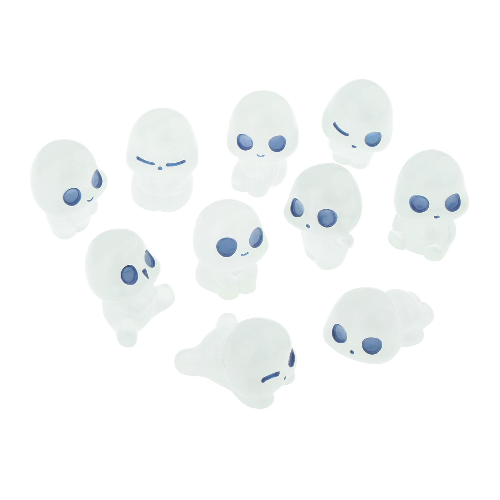 Ioensy - Accesorios De Jardín De Hadas, Decoración De Jardín Para Balcón, Maceta, Patio, Luz Azul, 10 Uds.