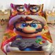 thumbnail image 1 of Super Mario 3-Piece Comforter Set for Bedroom Super Mario Bedding Set for Kids Adults Soft Microfiber Duvet Cover Set with Zipper Closure, 1 of 5