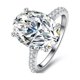 thumbnail image 1 of Anillos de Compromiso de Moissanita Corte Oval de 5 Uds para Mujer Color D VVS1 Anillos de Diamante de Plata Esterlina Moissanita Aniversario Promesa Alianzas de Boda para Mujer con Certificado, 1 of 9