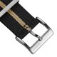 thumbnail image 2 of WatchGecko Ridge Correa de Nylon para Reloj 22 mm Negro con Franja Beige, 2 of 7