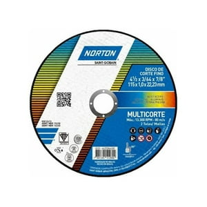 Norton - Disco De Corte Multimaterial 4.1/2"" / 115 X 1.0 Mm