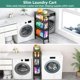 thumbnail image 2 of Carrito de almacenamiento Vivihomety Utility de 4 niveles con ruedas y asa, color negro, 2 of 8