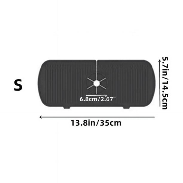 1pc BPA-Free Silicone Sink Splash Guard - Upgraded Design Faucet Handle Drip Catcher Tray for Bathroom Countertops - Anti-Splash Drain Pad - Bathroom Accessories