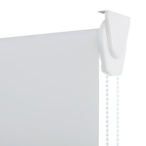 Bertex - Cortina Roller Blackout Blanco, Alto Ajustable Máximo De 240 Cm X Ancho A Elección Para Sala, Living, Oficina O Dormitorio (105 Cm De Ancho X 240 Cm De Alto)