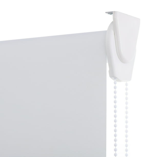 Cortina Roller Blackout Blanco, Alto Ajustable máximo de 170 cm x Ancho a Elección para Sala, Living, Oficina o Dormitorio (175 cm de Ancho x 170 cm de Alto)