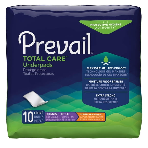 Almohadillas Prevail extra grandes, 76 x 91 cm, 10 unidades