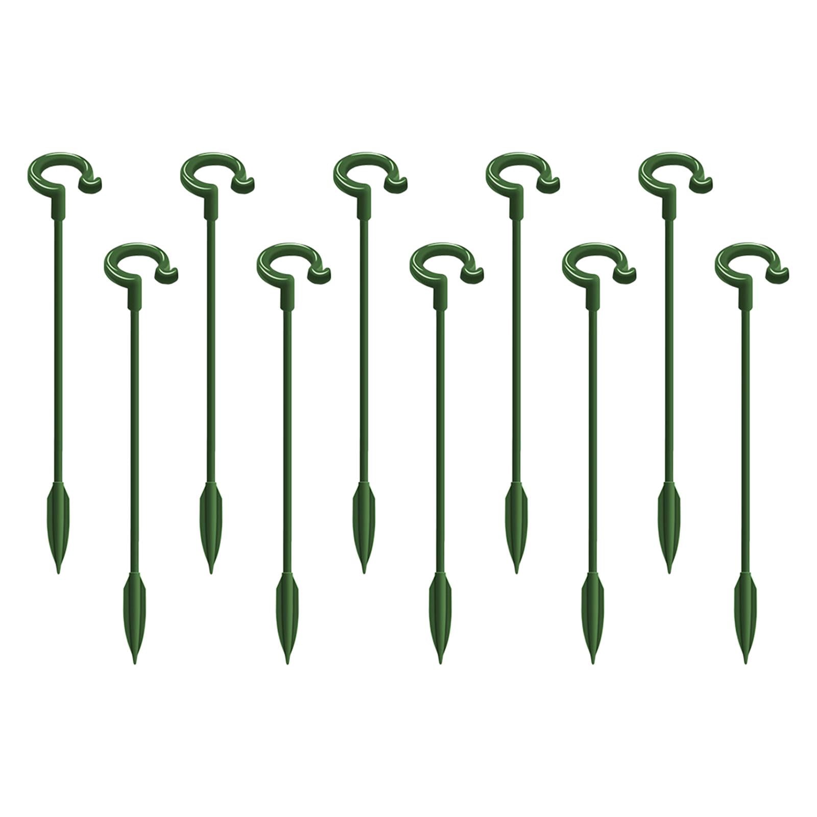 Magideal - Estacas De Soporte Para Plantas, Soporte Fijo Para Escalada De , Soporte Para Flores, Barra De Soporte En Maceta Para Peonías, Rosas, Plantas De 27cm