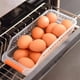thumbnail image 3 of Caja de almacenamiento de alimentos para refrigerador que ahorra espacio, cestas de almacenamiento de cocina, estante para refrigerador y congelador, organizador de congelador de gran capacidad, 3 of 8