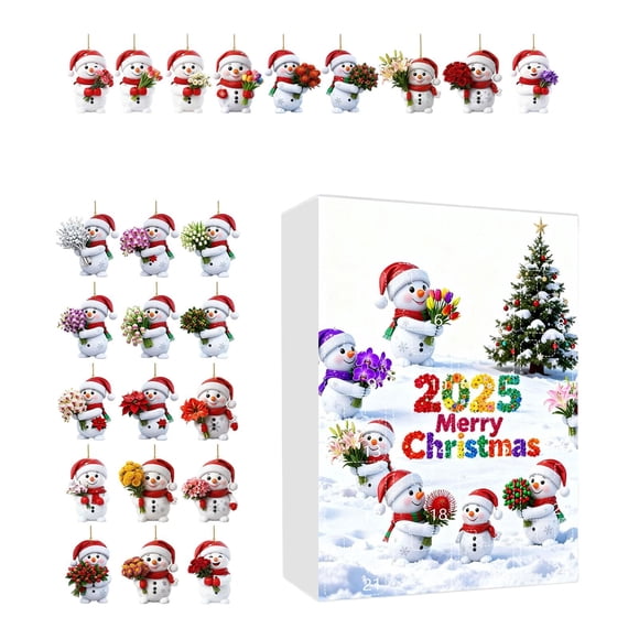 Calendario De Adviento 2025 Decoración Para El Hogar Regalo Navideño Para Niños Y Niñas Estilo Navideño E