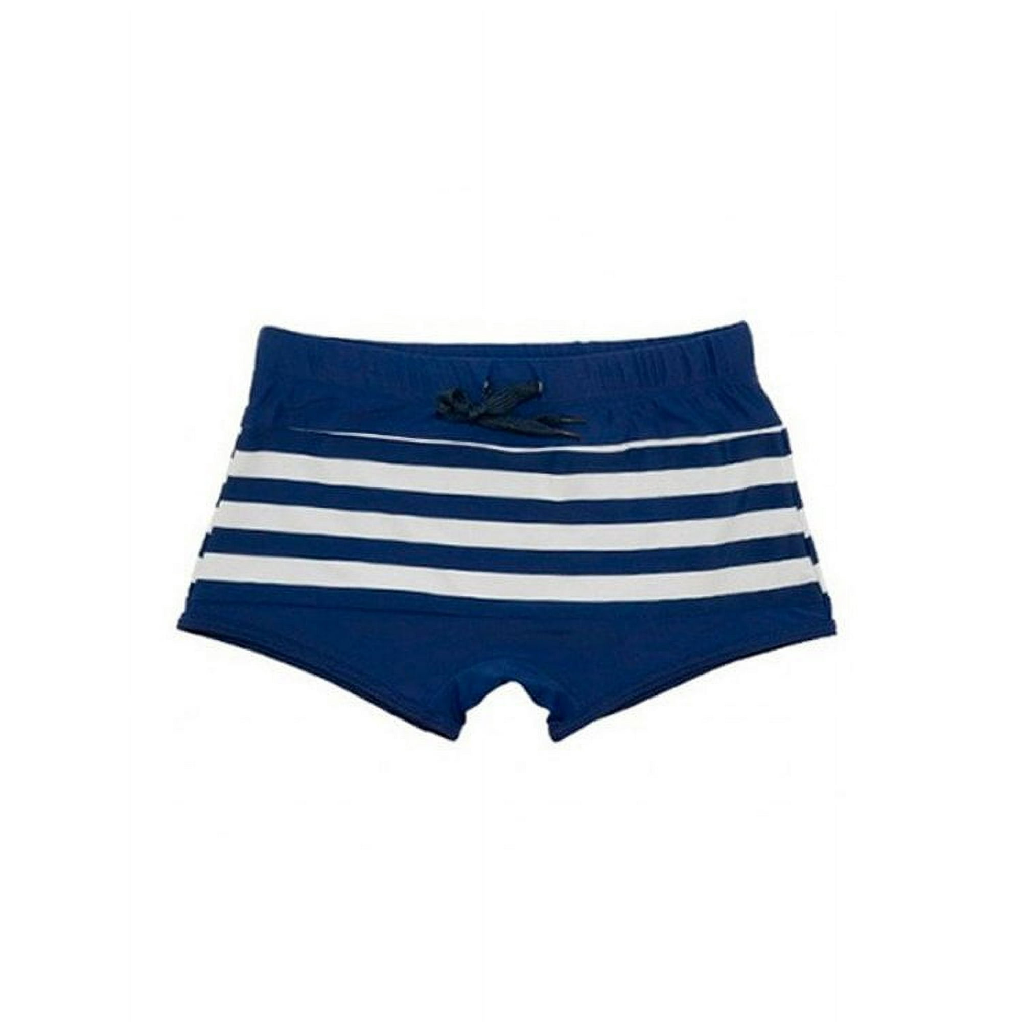 Samia - Short Tipo Bóxer Para Hombres Estampado Azul M