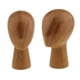 thumbnail image 2 of Maniquí de madera de 2 piezas maniquí cabeza modelo pelucas pelucas gorras sombrero soporte de exhibición, 2 of 2