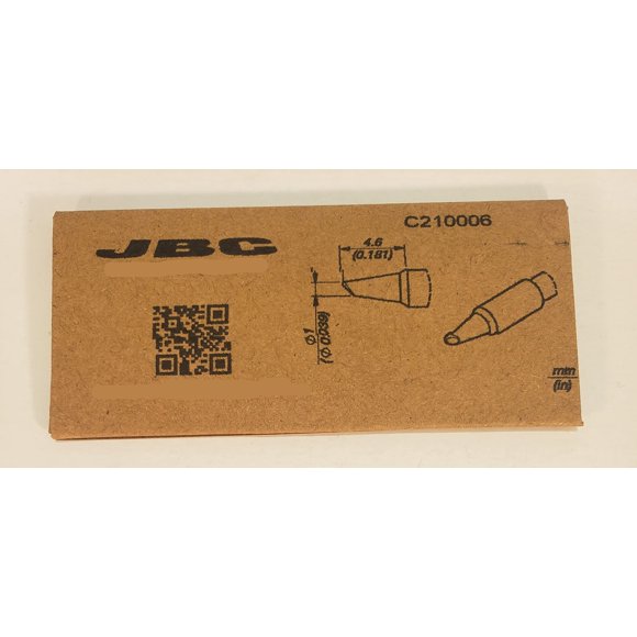 Punta de soldadura JBC 1 mm cónica inclinada C210-006