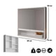 thumbnail image 4 of Estante Aereo Baño 2 Puertas Blanco C/Espejo, 4 of 5