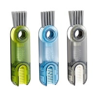 Bothyi - 3 Piezas 3 En 1 Juego De Cepillos De Limpieza De Botellas Cepillo De Limpieza De Tapa Para Tazas De Vidrio