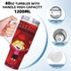 thumbnail image 5 of Clifford, el Gran Perro Rojo Vaso aislado de acero inoxidable con asa, diseño temático, regalo para familia, amigos y fans; incluye pajita y encaja en el portavasos estándar, 40 oz, 5 of 6