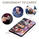 thumbnail image 4 of Príncipe de Fresa Porta Pasaporte y Cartera de Viaje Premium de Cuero PU, Funda de Pasaporte Bloqueo RFID con Ranuras para Tarjetas de Crédito, Estuche para Libro de Pasaporte para Familia 10cm × 15cm, 4 of 6