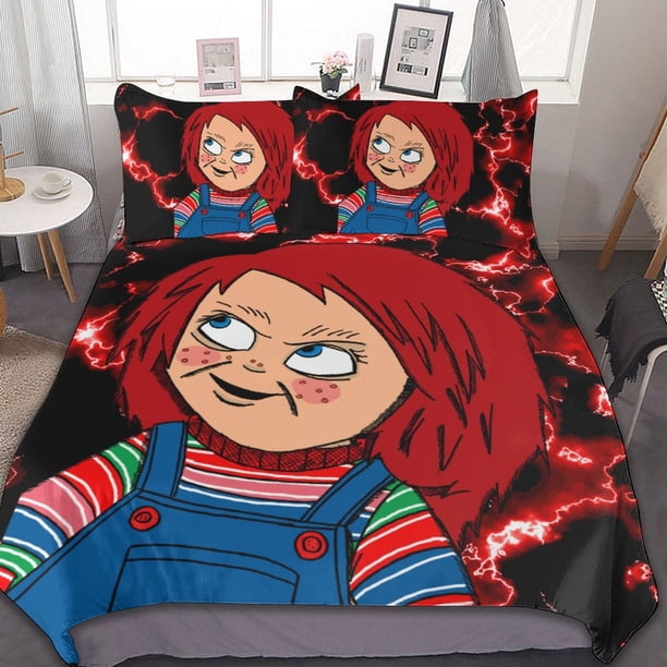 Guy Art Chucky 3 Piece Bedding Sets Decor Comforter Sets With One Duvet Cover Two Pillowcases