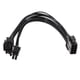 thumbnail image 3 of Cable de Extensión de Alimentación de CPU de 8 Pines a 8+4 Pines Negro 20cm, 3 of 3