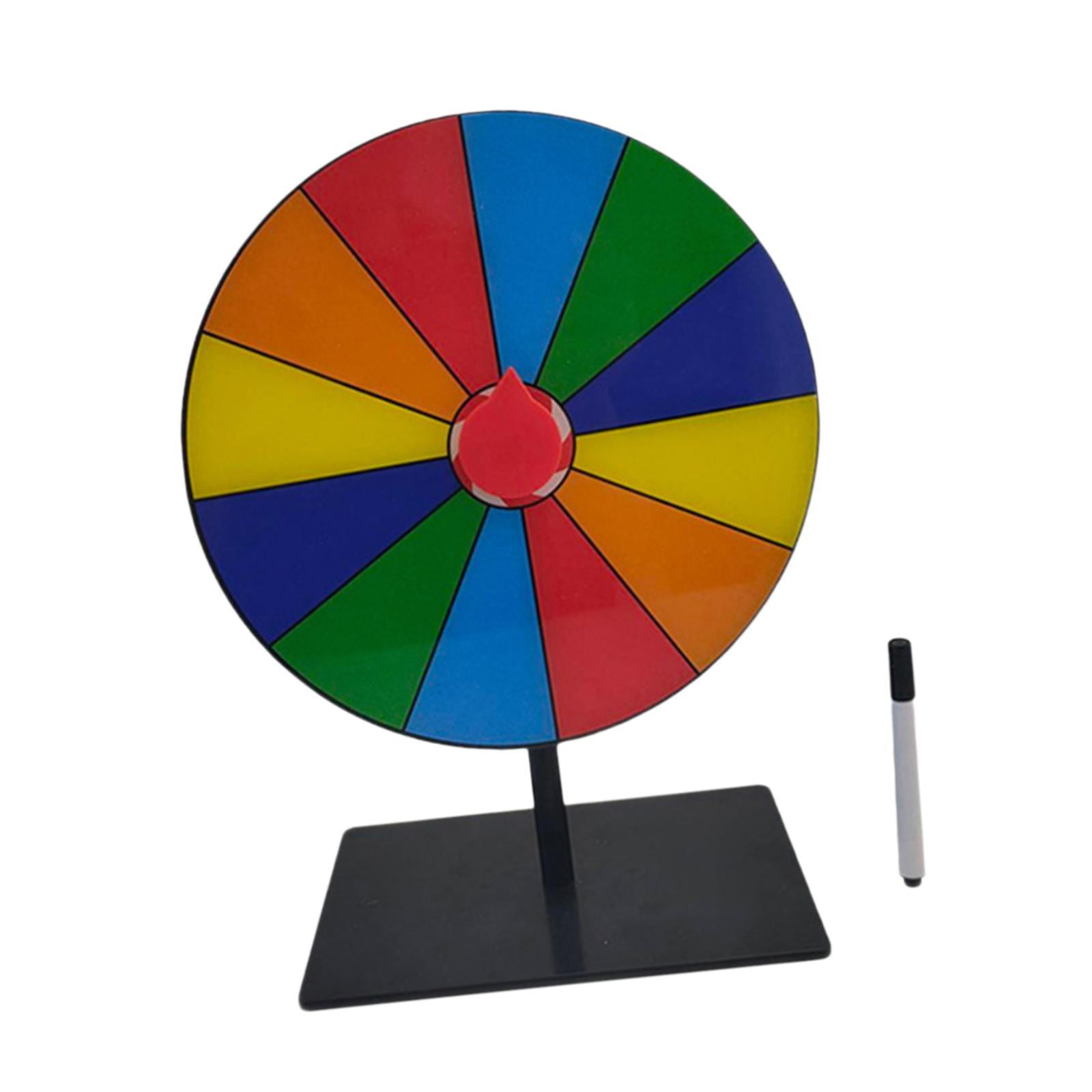 Rueda De Premios Giratoria Editable De 8 Ranuras Con Soporte Y Ventosas | Ideal Para Ferias, Fiestas Y Aulas – Acrílico Desmontable
