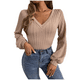 thumbnail image 1 of Sweater Mujer Tejido Canalé Manga Farol Unicolor, 1 of 6