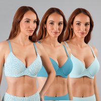 Pack 3X Sosten Perfect Cover Micro Flores Mujer 25601-253