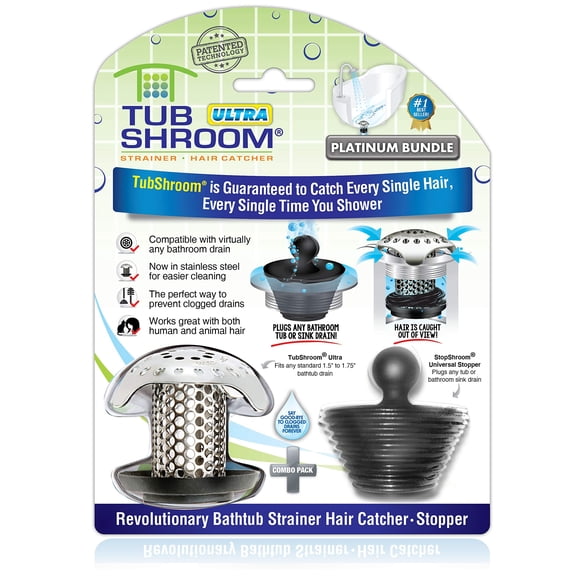 Protector De Desagüe Para Bañera Ultra Combinado De Acero Inoxidable