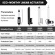 thumbnail image 3 of Actuador lineal DC HOUSE 12V 1000N 305 mm con soportes de montaje, 3 of 9