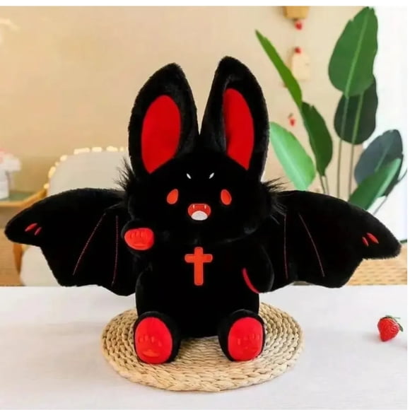 PELUCHE MURCIELAGO NEGRO 23 CM