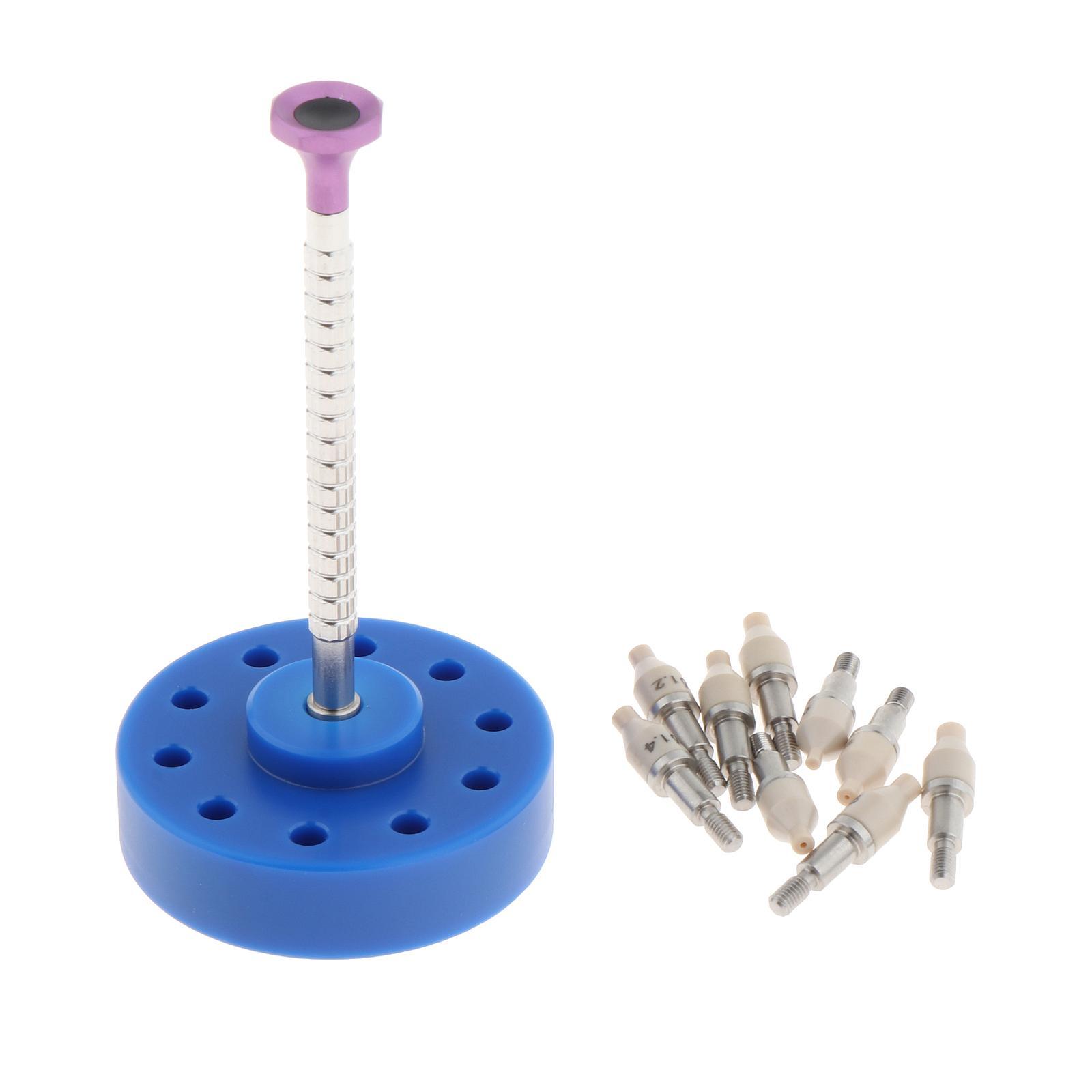 Magideal - Prensador De Mano Para Reloj, Herramienta De Ajuste Manual, Práctico Reloj Profesional De Metal, Herramienta De Reparación De Relojes Para Instalación Azul