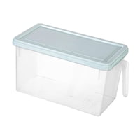 Magideal - Caja Organizadora Para Nevera, Caja De Mantenimiento De Cocina Con Tapa, Organizador Transparente De Almacenamiento De Alimentos De Gran Capacidad, Ca Azul