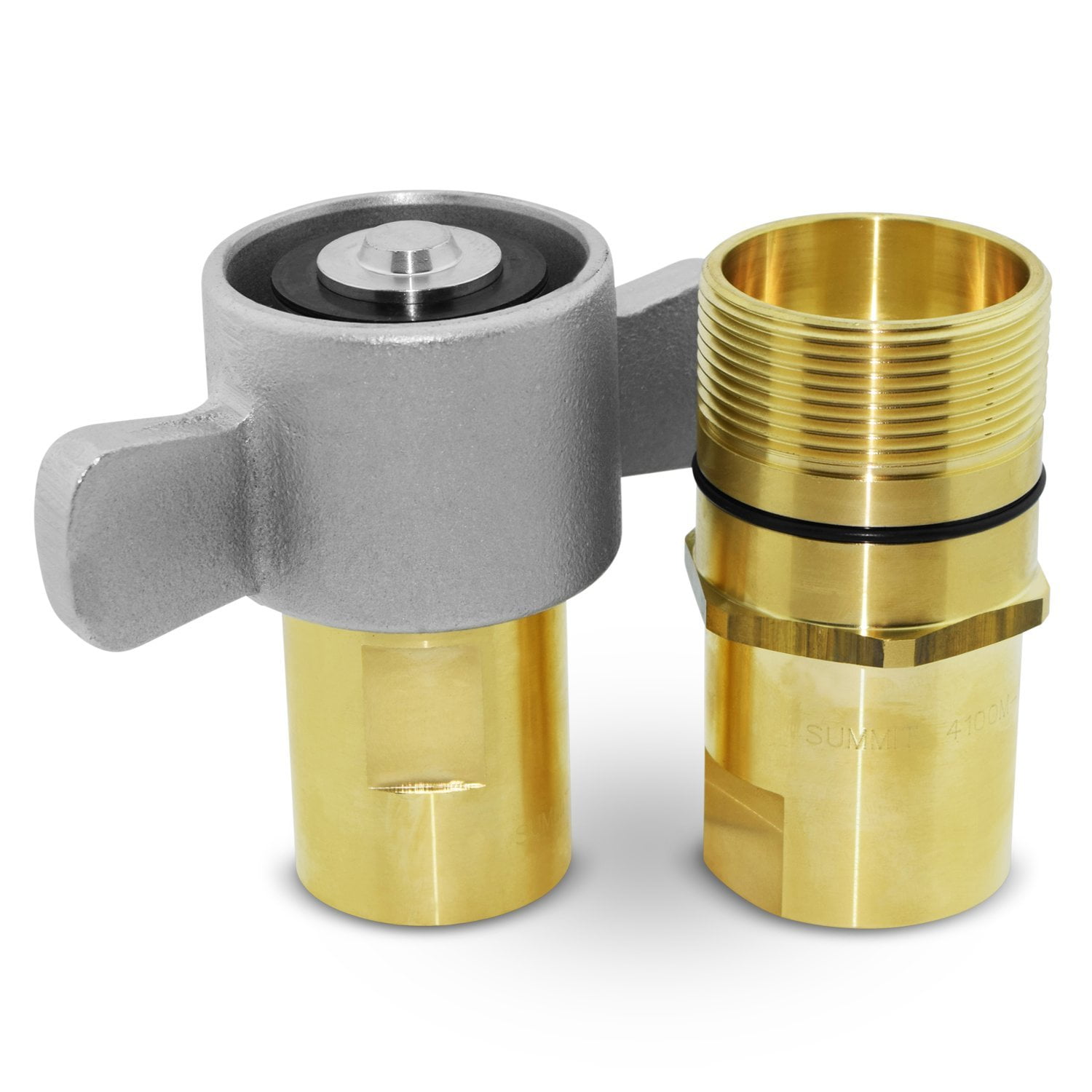 Summit Hydraulics - Set De Acopladores Hidráulicos De Desconexión Rápida Summit 1 Npt Wet-line