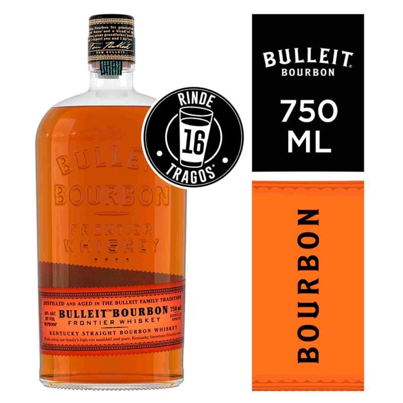 Bulleit - Whisky Bourbon 45° Botella