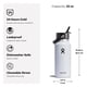 thumbnail image 3 of Botella de agua Hydro Flask Wide Flex Straw Cap 946 ml Dew, 3 of 6