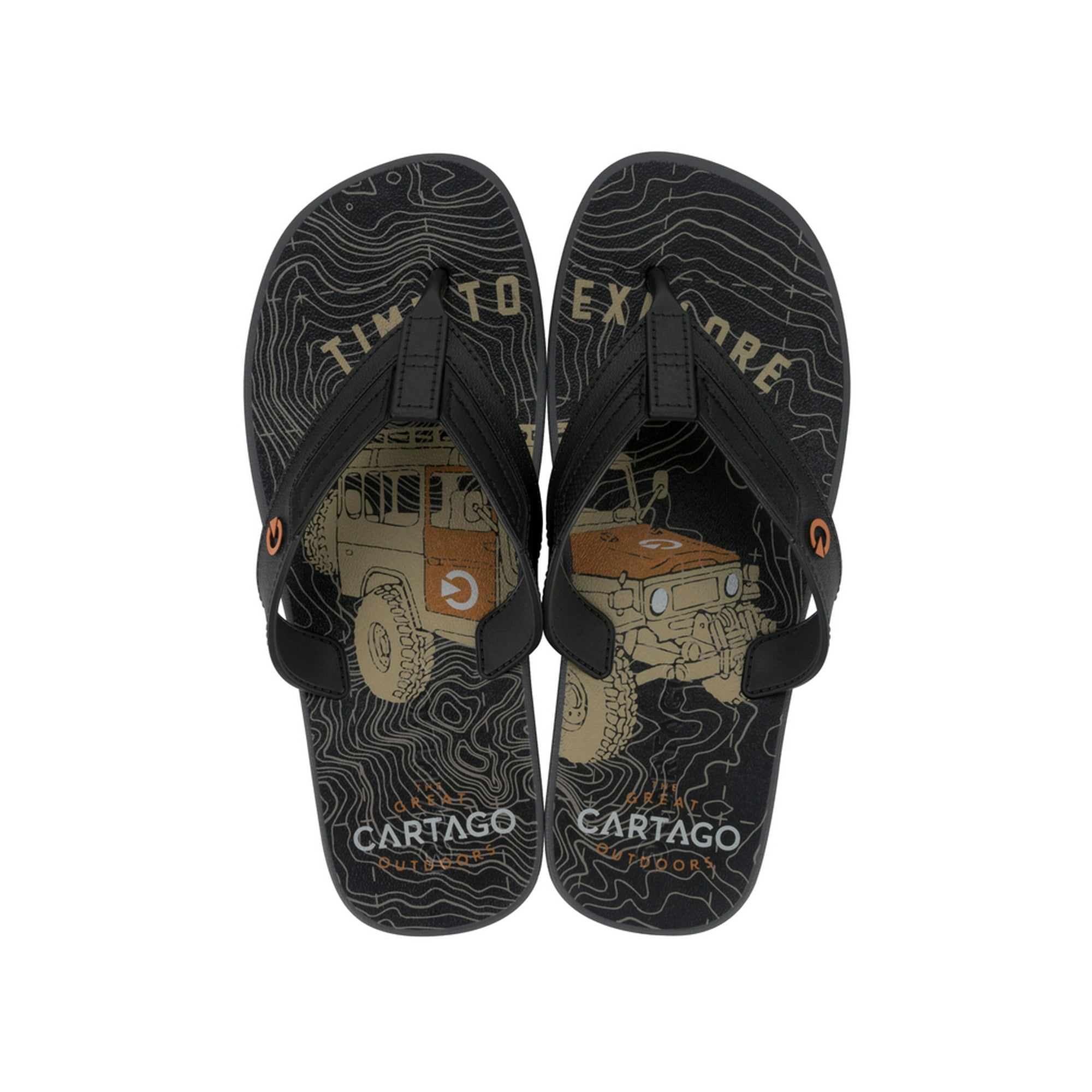 Sandalia Hombre Negro/gris Dakar Cartago