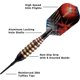 thumbnail image 3 of Darts Viper Atomic Bee Soft Tip, color morado, 16 g, con accesorios, 3 of 9