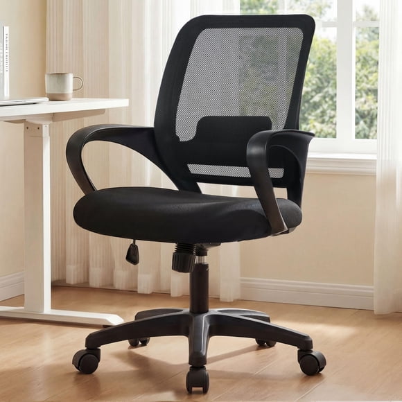 Silla de oficina NEO CHAIR ergonómica de malla ajustable negra