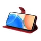 thumbnail image 3 of Funda Billetera para Honor X8B 5G con Porta Tarjetas y Soporte Ajustable Rojo, 3 of 5